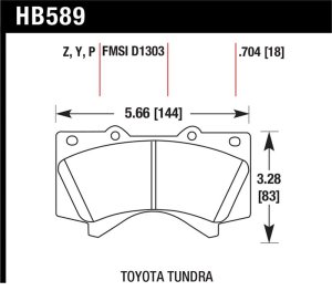 Toyota Land Cruiser Brake Pads - Front - Hawk Performance - Performance Ceramic - `08-`14 Toyota Land Cruiser Brake Pads - Front - Hawk Performance - Performance Ceramic - `08-`14